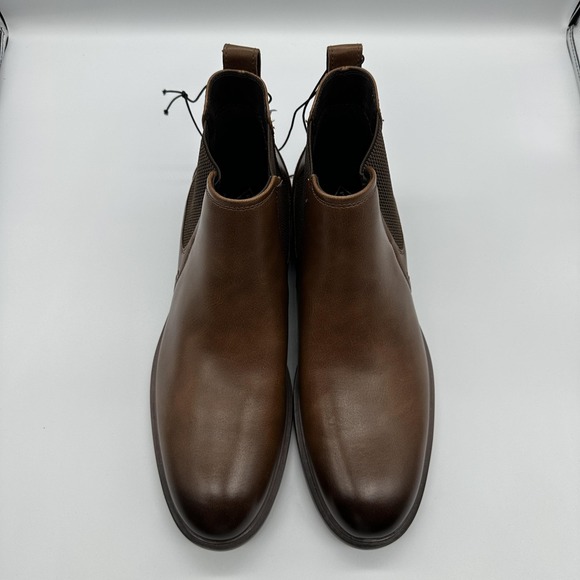 St John\'s Bay Boots Mens Size 11 Brown Chelsea Ankle Dress Memory Foam Comfort main image 10